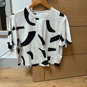 Abstract tile oversized tshirt 100% cotton Phillip Lim